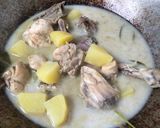 Foto langkah ke 3 dari resep Opor ayam fiber creme dengan kentang (menu GERD).