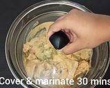 A picture of step 5 of Reshmi Chicken masala.
