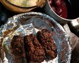 A picture of step 3 of Strip Steak & Crabmeat Mashed Potatoes with Beets.