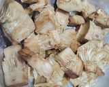 A picture of step 3 of Jackfruit ki sabji.