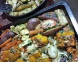 Foto del paso 6 de la receta: Vegetales al horno con crema y pesto