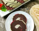Foto langkah ke 12 dari resep Brownies Kukus Gulung Batik (615).