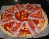 Foto del paso 5 de la receta Pizza de Beicon, Chorizo y Champiñones