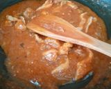 A picture of step 3 of Vermecelli Chinese noodle with red sauce.