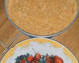 Foto langkah ke 2 dari resep Strawberry Cheesecake 🍓.