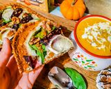 Une image de l'étape 11 de Tarte fine aux épinards & betteraves, fromage de chèvre & noix😋.