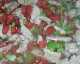 A picture of step 3 of Chicken Egg fried rice.