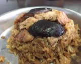 A picture of step 6 of Loh Mai Kai (Glutinous Rice with Chicken and Mushroom).