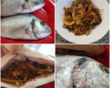 Foto del paso 9 de la receta: Dorada con guarnición de salicornia y verduras