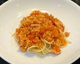 รูปขั้นตอนการทำที่ 6 ของ สปาเกตตีซอสมะเขือเทศไก่สับ