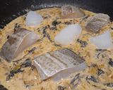 Foto del paso 7 de la receta: Bacalao cremoso con verduritas y trompeta de la muerte