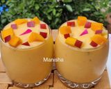 A picture of step 4 of Apple Mango Custard Smoothie(Alphanso Recipe).