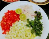 A picture of step 2 of Protein Chaat – Whip Up a Quick Chaat Using Green Moong, Peanuts, and Chickpeas.