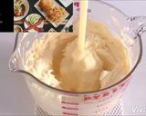 A picture of step 2 of Chocolate condensed milk buttercream.