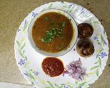 A picture of step 8 of Dal baati in appe pan.