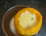A picture of step 3 of Stuffed Mango kulfi.