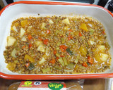 Foto del paso 1 de la receta: Lasaña vegetariana de aprovechamiento con lentejas y champiñones