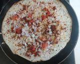 A picture of step 4 of Podi masala Dosa.