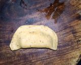A picture of step 4 of Aloo Karanji.