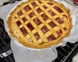 A picture of step 5 of Ricotta and Strawberry Jam Crostata.