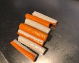 Une image de l'étape 7 de Salade de courgette, carottes et poivrons jaunes au surimi et ciboulette fraîche.