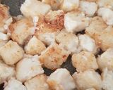A picture of step 3 of Stir Fried Steamed Radish Cake.