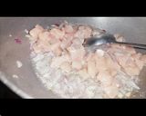 A picture of step 1 of Achari chicken veg pasta.
