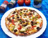 A picture of step 7 of Vegetable Pizza.