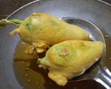 A picture of step 3 of Leftover makeover kutchhi Dabeli chilli Bhajiya (pakoda).
