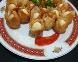 Foto langkah ke 2 dari resep Bunga Pangsit Telur Puyuh.