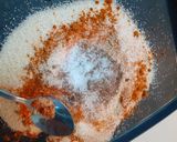 A picture of step 2 of Spicy bread crumbs coating.