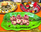 केसर इलायची रोज़ फ्लेवर ड्राई फ्रूट्स मावा रोल - रक्षाबंधन स्पेशल इंस्टेंट मिठाई रेसिपी चरण 7 फोटो