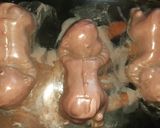 A picture of step 3 of New born baby chocolates.