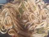Fideos con salsa de soja