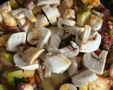 Foto del paso 8 de la receta: Fideuà de pulpo verduritas, garbanzos y hierbabuena, facilísima!