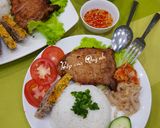 Hình bước làm 6 của món Cơm sườn, bì, chả trứng