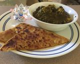 A picture of step 1 of Palak paneer.