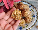 A picture of step 4 of Protein ladoos.