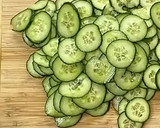 A picture of step 1 of Cucumber Salad.