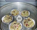 Foto langkah ke 8 dari resep Bolu Kukus Pisang Mekar No Telur No Mixer.