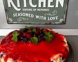 Pas rețetă Cheesecake copt cu mascarpone și fructe de pădure 🫐🍓 5 fotografie