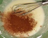 A picture of step 1 of Simple chocolate vanilla cake.