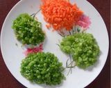 A picture of step 1 of Vegetable Manchurian.