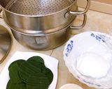 Hình bước làm 1 của món Bánh giày lụa