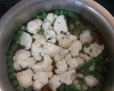 A picture of step 3 of Mixed vegetable curry.