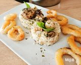 Une image de l'étape 8 de Risotto aux fruits de mer et champignons de Paris au Cook Expert.