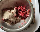 A picture of step 2 of Beetroot pulp tikki (crunchy tea time snacks).