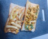 A picture of step 2 of Pain Frite French Bread Fries.