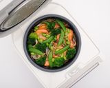 【白酒海鮮燉飯】的食譜步驟9照片