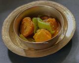 A picture of step 8 of Ridge gourd curry with Lentil Dumplings.